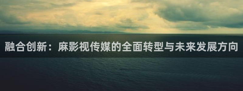 新理论电影：融合创新：麻影视传媒的全面转型与未来发展方向